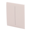 Panel táctil para interruptor de luz doble  - Compatible con AJ-LIGHTCORE-2G - Retroiluminación LED - Panel táctil central sin contacto - Color marfil - Ajax - LightSwitch CenterButton