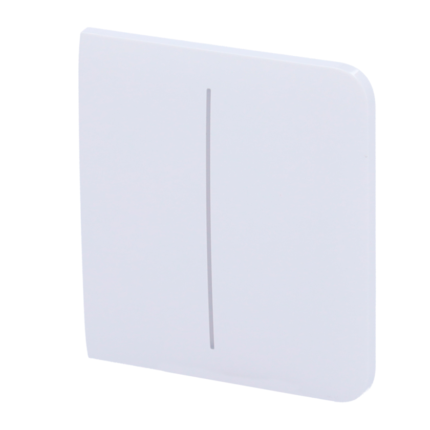 Panel táctil para interruptor de luz doble - Compatible con AJ-LIGHTCORE-2G - Retroiluminación LED - Panel táctil lateral sin contacto - Color blanco - Ajax - LightSwitch SideButton