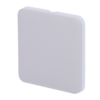 AJ-SOLOBUTTON-1G2W-FOG Panel táctil para un interruptor de luz - Compatible AJ-LIGHTCORE-1G / -2W - Retroiluminación LED - Panel táctil sin contacto - Color niebla - Ajax - LightSwitch SoloButton