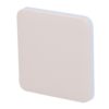 Panel táctil para un interruptor de luz - Compatible AJ-LIGHTCORE-1G / -2W - Retroiluminación LED - Panel táctil sin contacto - Color marfil - Ajax - LightSwitch SoloButton