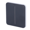 Panel táctil para interruptor de luz doble  - Compatibilidad con AJ-LIGHTCORE-2G - Retroiluminación LED - Panel táctil sin contacto - Color grafito - Ajax - LightSwitch SoloButton