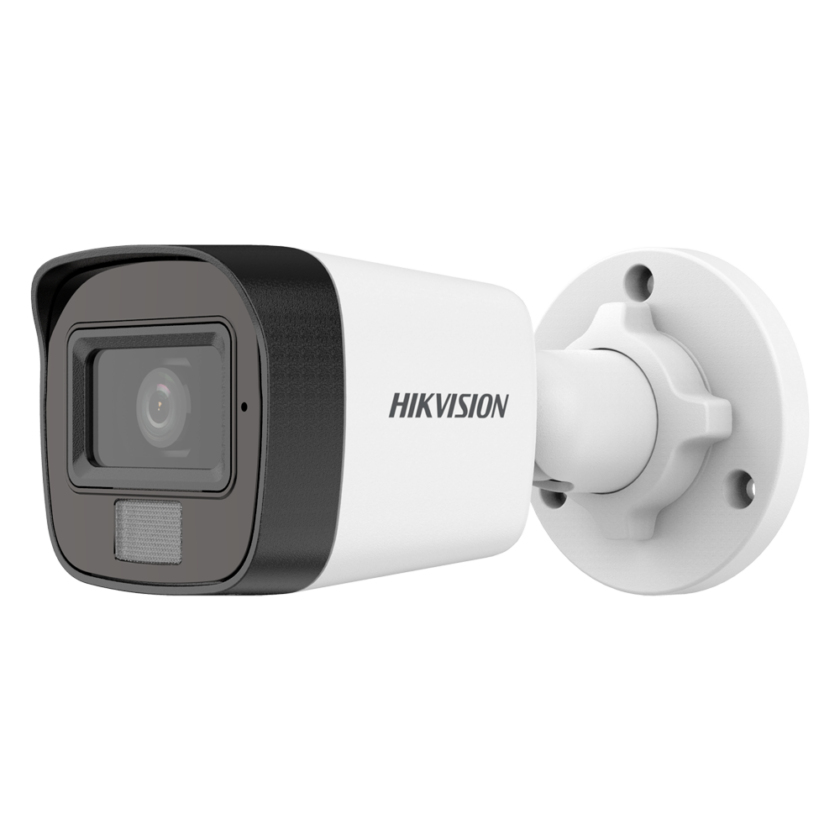 DS-2CE16K0T-LPFS(2.8mm) Hikvision - Cámara Bullet 4en1 Gama Value - 3K (2960x1665) CMOS - Lente 2.8 mm | Impermeable IP67 - Dual light: Smart IR 25 m, luz blanca 20 m - Audio sobre cable coaxial | Micrófono integrado