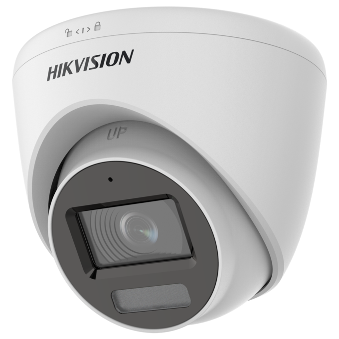 DS-2CE78K0T-LFS(3.6mm) Hikvision - Cámara Domo 4en1 Gama Value - 3K (2960x1665) CMOS - Lente 3.6 mm | Impermeable IP67 - Dual light: IR LEDs 40 m, luz blanca 20 m - Audio sobre cable coaxial | Micrófono integrado