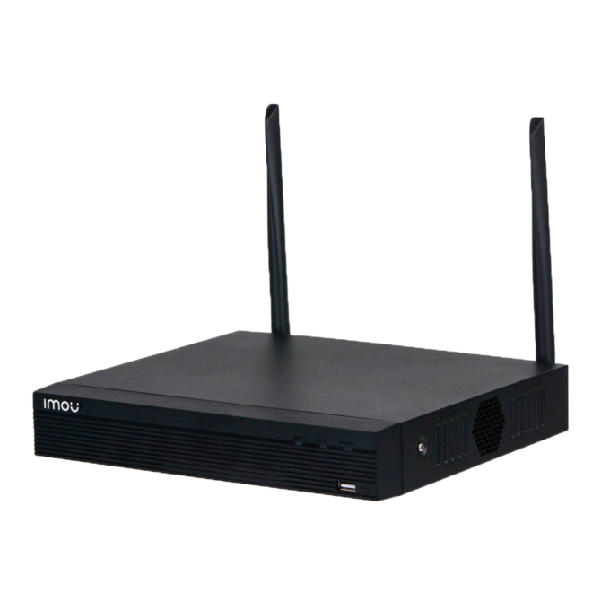 NVR1108HS-W-S2-CE-IMOU Grabador WiFi para cámaras Imou - WiFi 2.4GHz y cable LAN - 8 CH vídeo IP - Compresión H.265+ / H.264+ - Salida HDMI y VGA - Admite 1 disco duro