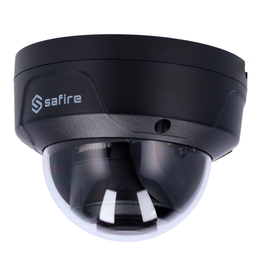 SF-IPD835WA-4P-HV-BLACK Cámara IP 4 Megapixel - 1/3" Progressive Scan CMOS - Motion Detection 2.0 de humanos y vehículos - Lente 2.8 mm / IR LEDs Alcance 30 m - Compresión H.265+, H.265, H.264+, H.264 - Audio / Alarma