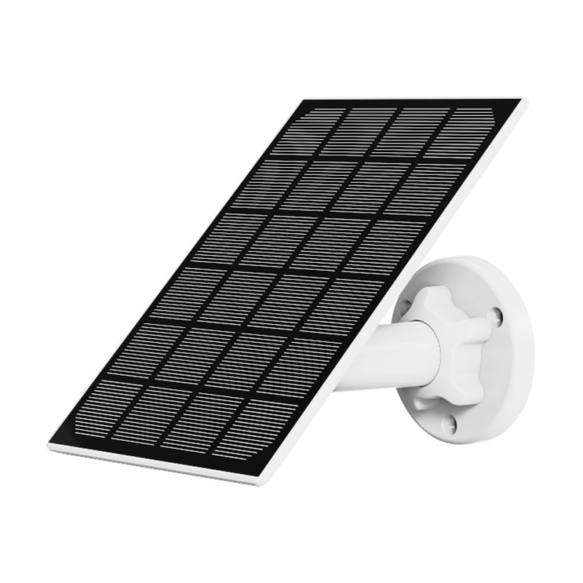 Panel solar de 3W - Para cámaras IP a batería - Monocristalino de alta eficiencia - Salida Micro USB DC5V - Cable 3 m - Impermeable IP65