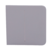 Panel táctil para interruptor de luz doble - Compatible con AJ-LIGHTCORE-2G - Retroiluminación LED - Panel táctil lateral sin contacto - Color gris - Ajax - LightSwitch SideButton