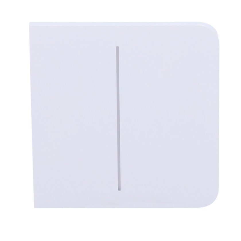 Panel táctil para interruptor de luz doble - Compatible con AJ-LIGHTCORE-2G - Retroiluminación LED - Panel táctil lateral sin contacto - Color blanco - Ajax - LightSwitch SideButton