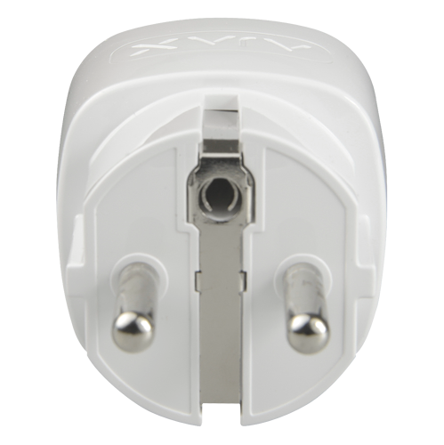 Enchufe inteligente con control remoto - Inalámbrico 868 MHz Jeweller - Antena interna alcance 1000 m - 230 VAC 50 Hz / Hasta 2.5 kW (11 A) - Medidor de consumo - Color blanco