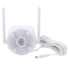 Tuya Smart Cámara 2K - Wifi 2.4 GHz - Apta para exterior | IR hasta 10 m - Luz blanca / Detección de personas - Grabación en tarjeta MicroSD o Cloud - Compatible TUYA Smart / Google / Alexa