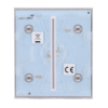 detalle2 Panel táctil para interruptor de luz doble - Compatible con AJ-LIGHTCORE-2G - Retroiluminación LED - Panel táctil central sin contacto - Color niebla - Ajax - LightSwitch CenterButton