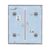 Panel táctil para interruptor de luz doble  - Compatible con AJ-LIGHTCORE-2G - Retroiluminación LED - Panel táctil central sin contacto - Color gris - Ajax - LightSwitch CenterButton