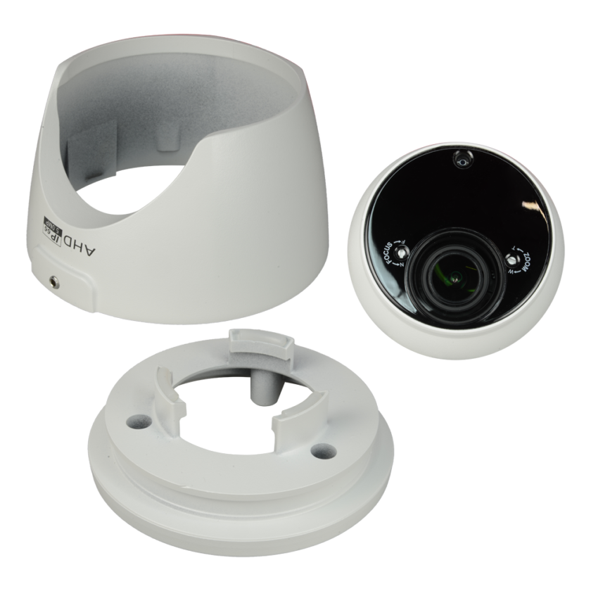 detalle2 Cámara domo Gama 5Mpx/4Mpx ECO - 4 en 1 (HDTVI / HDCVI / AHD / CVBS) - 1/2.7" SmartSens© SC5035+FH8538M - Lente 2.8~12 mm - IR LEDs SMD Alcance 40 m - Menú OSD remoto desde DVR