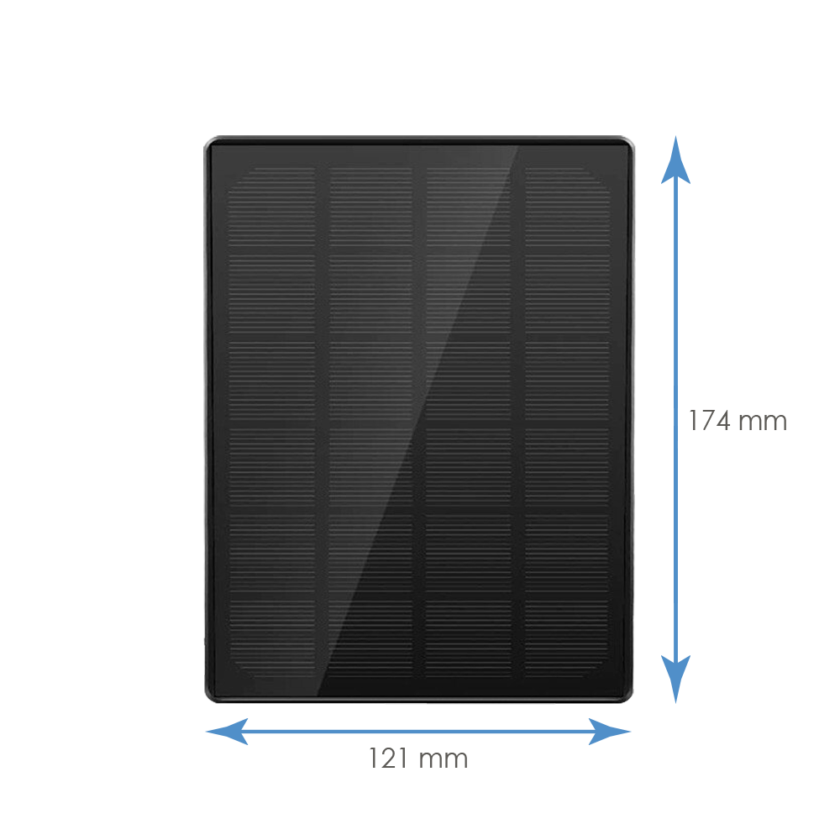 detalle3 VicoHome Exterior 3Mpx Wifi a batería - Sensor PIR / Detección inteligente (nube) - Panel solar 3W / Batería 5000 mAh - Lente 2.97mm/ IR7m/ LED blanco - Audio bidireccional / Ranura SD - App VicoHome y Cloud / Alexa