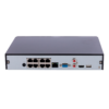 Grabador IP X-Security AI - 8 CH vídeo IP / 8 puertos PoE - Resolución máxima grabación 12 Mpx - Ancho de banda 80 Mbps - Salida HDMI Full HD y VGA - Admite 1 disco duro