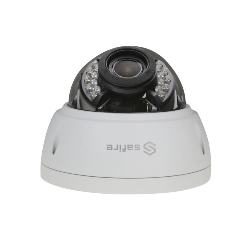 detalle4 Cámara Domo 4n1 Safire Gama PRO - 5 Mpx high performance CMOS - Lente Motorizada varifocal 2.7~13.5 mm - Ultra low light - Matrix LED IR Alcance 30 m - Impermeable IP67, IK10