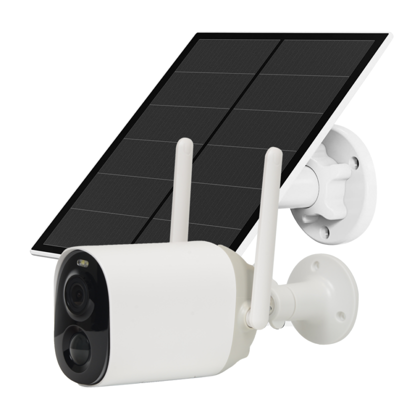 CG7-S5-SOLAR VicoHome Exterior 3Mpx Wifi a batería - Sensor PIR / Detección inteligente (nube) - Panel solar 5W / Batería 8000 mAh - Lente 3.3 mm 110°/ IR7m/ LED blanco - Audio bidireccional / Ranura SD - App VicoHome y Cloud / Alexa