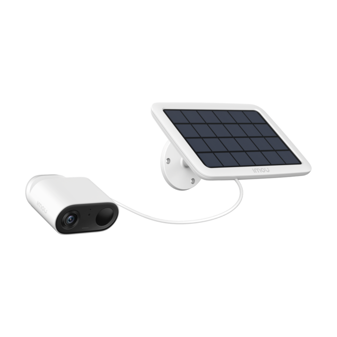 Cámara Wifi Imou 3 Megapixel - Batería 5000 mAh + Panel solar - Lente 2.8 mm / IR 7 m - Detección PIR + Humanos - Audio bidireccional / Sirena - Apta para exterior IP65