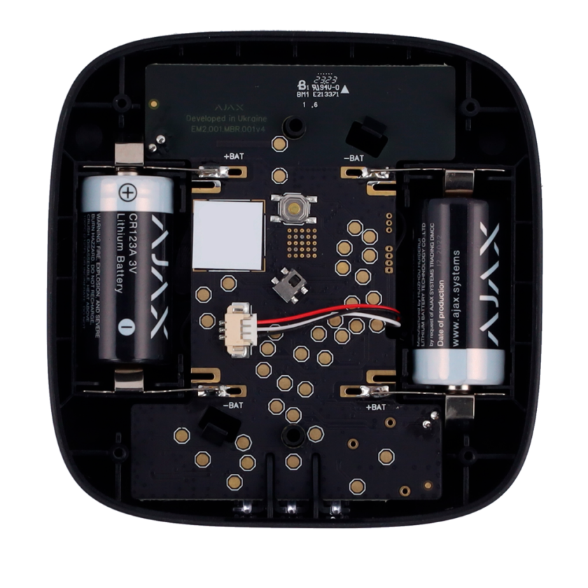 Detector de altas temperaturas - y de incremento rápido de temperatura - Inalámbrico 868 MHz Jeweller - Sirena 85 dB incorporada - Certificado EN 14604 - Alimentación 2 pilas CR123A
