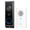 EUFY-DOORBELL-E340-KIT Kit de Timbre Wifi doble cámara Eufy by Anker - Resolución 2K - Detección de paquetes y reconocimiento facial - Hasta 120 días de bateria - Almacenamiento integrado 16 GB - Apta para exterior IP65