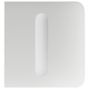 Panel táctil para interruptor de luz regulable - Compatible con AJ-LIGHTCORE-DIMMER - Retroiluminación LED - Panel táctil lateral sin contacto - Color blanco - Ajax - LightSwitch SideButton (Dimmer)