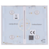 Panel táctil para interruptor doble vertical - Compatible con AJ-LIGHTCORE-2G-VERT - Retroiluminación LED - Panel táctil central sin contacto - Color blanco - Ajax - LightSwitch CenterButton Vertical