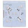 Panel táctil para interruptor de luz regulable - Compatible con AJ-LIGHTCORE-DIMMER - Retroiluminación LED - Panel táctil central sin contacto - Color blanco - Ajax - LightSwitch CenterButton (Dimmer)