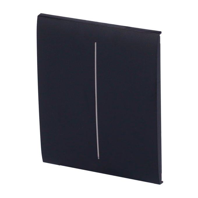 Panel táctil para interruptor de luz doble  - Compatible con AJ-LIGHTCORE-2G - Retroiluminación LED - Panel táctil central sin contacto - Color negro - Ajax - LightSwitch CenterButton