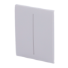 Panel táctil para interruptor de luz doble  - Compatible con AJ-LIGHTCORE-2G - Retroiluminación LED - Panel táctil central sin contacto - Color niebla - Ajax - LightSwitch CenterButton
