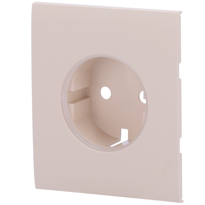 Tapa central para enchufe básico tipo F - Compatible con AJ-OUTLETCORE-BASIC - Protección contra polvo, salpicaduras, objetos - Sin monitorizacion de consumo - Sin control remoto  - Color marfil