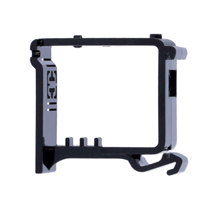 Soporte para carriles DIN - Compatible con AJ-RELAY - Compatible con AJ-WALLSWITCH - Color negro