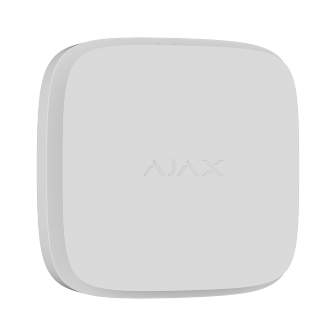 AJ-FIREPROTECT2-HS-RB-W Detector de humo y termovelocimétrico - Baterías reemplazables - Inalámbrico 868 MHz Jeweller - Sirena 85 dB incorporada - Permite funcionamiento autónomo - Certificado EN 14604