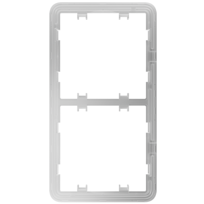 AJ-FRAME-2-VERT Marco vertical para dos dispositivos - Compatible con AJ-SIDEBUTTON-...-VERT - AJ-SIDECOVER-...-VERT - Ajax - LightSwitch Vertical Frame (2 seats)