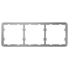Marco para tres dispositivos - Compatible con:  - 2 x AJ-SIDEBUTTON o AJ-SIDECOVER - 1 x AJ-CENTERBUTTON o AJ-CENTERCOVER - Ajax - LightSwitch Frame (3 seats)