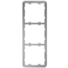Marco vertical para tres dispositivos - Compatible con 2 x AJ-SIDEBUTTON-...-VERT - Compatible con 1 x AJ-CENTERBUTTON...-VERT - Ajax - LightSwitch Vertical Frame (3 seats)