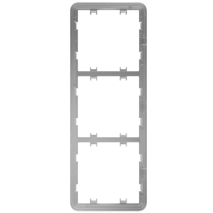 AJ-FRAME-3-VERT Marco vertical para tres dispositivos - Compatible con 2 x AJ-SIDEBUTTON-...-VERT - Compatible con 1 x AJ-CENTERBUTTON...-VERT - Ajax - LightSwitch Vertical Frame (3 seats)