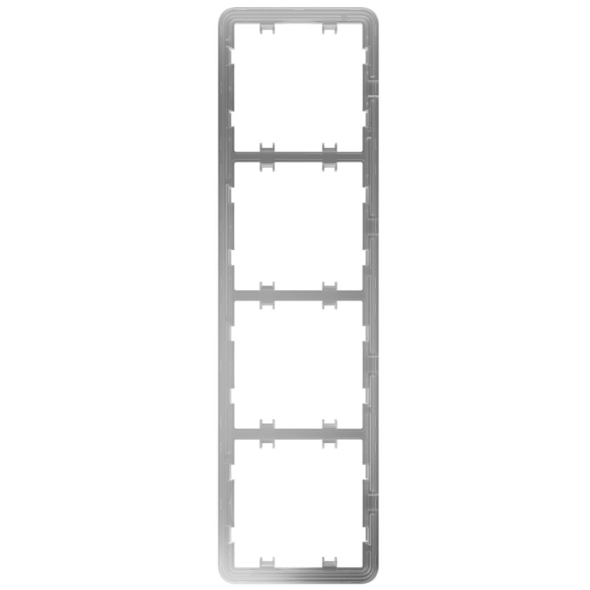 Marco vertical para cuatro dispositivos - Compatible con 2 x AJ-SIDEBUTTON-...-VERT - Compatible con 2 x AJ-CENTERBUTTON-...-VERT - Ajax - LightSwitch Vertical Frame (4 seats)
