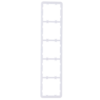 Marco vertical para cinco dispositivos - Compatible con 2 x AJ-SIDEBUTTON-...-VERT - Compatible con 3 x AJ-CENTERBUTTON-...-VERT - Ajax - LightSwitch Vertical Frame (5 seats)