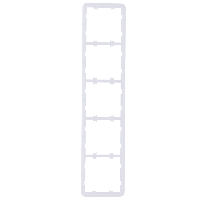 Marco vertical para cinco dispositivos - Compatible con 2 x AJ-SIDEBUTTON-...-VERT - Compatible con 3 x AJ-CENTERBUTTON-...-VERT - Ajax - LightSwitch Vertical Frame (5 seats)