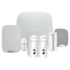 Kit de alarma profesional - Certificado Grado 2 - Comunicación Ethernet / dual SIM  - Inalámbrico 868 MHz Jeweller y Wings - Ajax HUB 2, 2 PIRCAM PhOD, 1 teclado - 1 contacto magnético,1 mando y 1 sirena interior