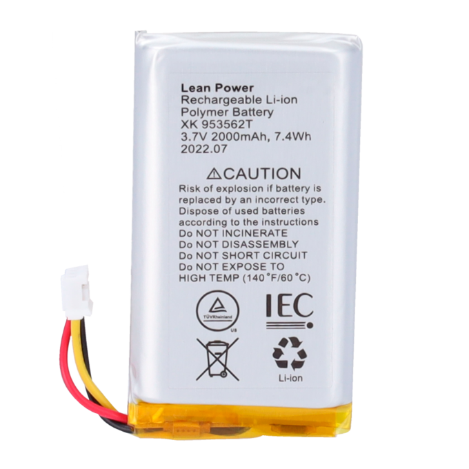 AJ-HUBBATT-3W Batería de respaldo - Hub, Hub Plus, Hub 2 (2G), ReX y ReX 2 - Conector del cable de 3 pines - Instalación sencilla