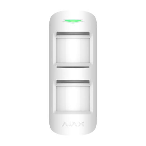 AJ-OUTDOORPROTECT-W Detector PIR exterior - Grado 2 - Doble sensor PIR - Inalámbrico 868 MHz Jeweller - Antimasking - Inmune a mascotas / Detección 15 m - Uso exterior IP55