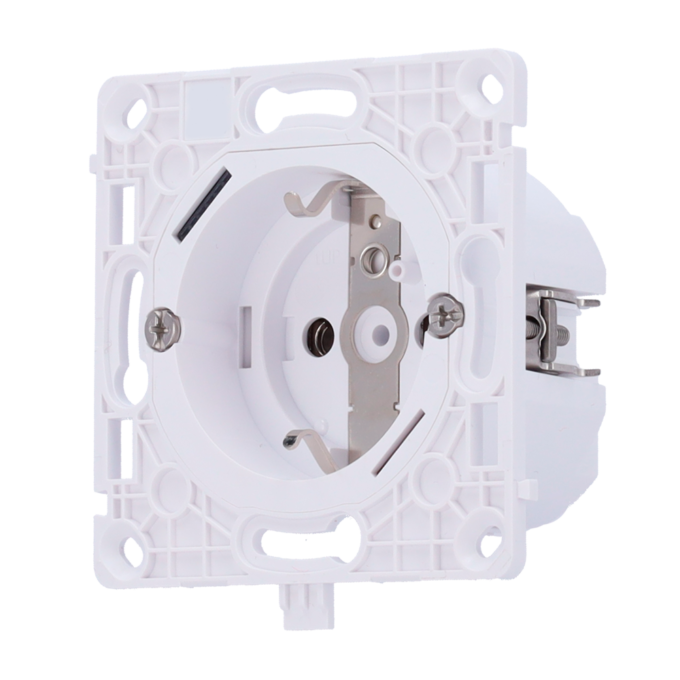 AJ-OUTLETCORE-SMART Relé para enchufe inteligente tipo F - Inalámbrico 868 MHz Jeweller - Alcance de comunicación hasta 1100 m - Alimentación 230 V AC 50 Hz - Control a través de un móvil o manualmente - Monitor de consumo eléctrico