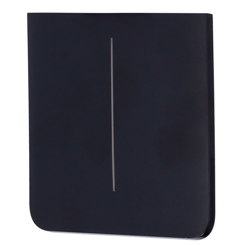 Panel táctil para interruptor de luz doble - Compatible con AJ-LIGHTCORE-2G-VERT - Retroiluminación LED - Panel táctil lateral sin contacto - Color negro - Ajax - LightSwitch SideButton Vertical