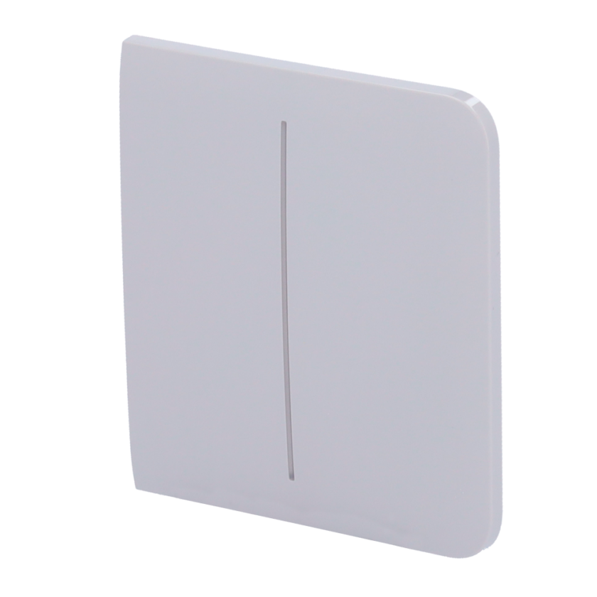 Panel táctil para interruptor de luz doble - Compatible con AJ-LIGHTCORE-2G - Retroiluminación LED - Panel táctil lateral sin contacto - Color niebla - Ajax - LightSwitch SideButton