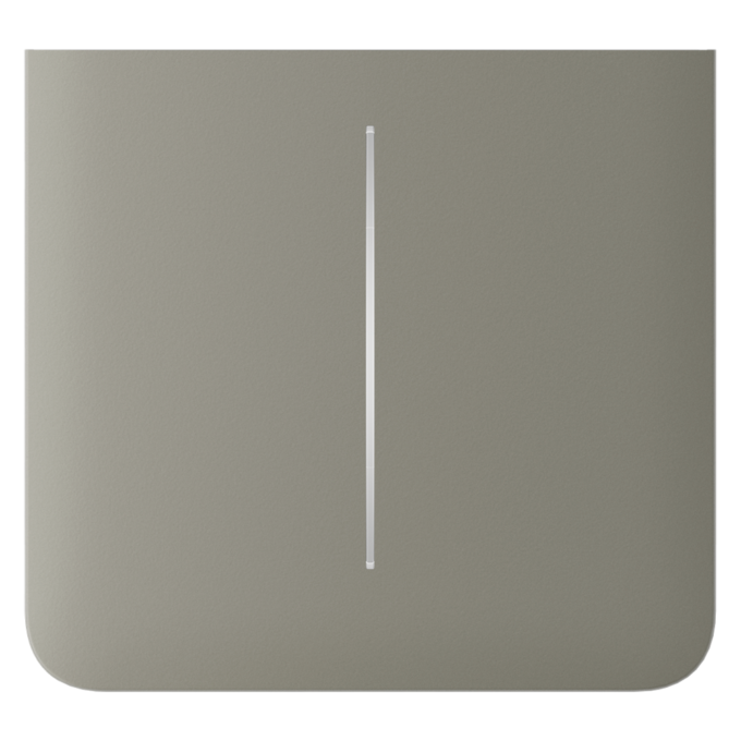 Panel táctil para interruptor doble vertical - Compatible con AJ-LIGHTCORE-2G-VERT - Retroiluminación LED - Panel táctil lateral sin contacto - Color oliva - Ajax - LightSwitch SideButton Vertical