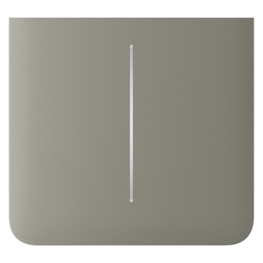 Panel táctil para interruptor doble vertical - Compatible con AJ-LIGHTCORE-2G-VERT - Retroiluminación LED - Panel táctil lateral sin contacto - Color oliva - Ajax - LightSwitch SideButton Vertical