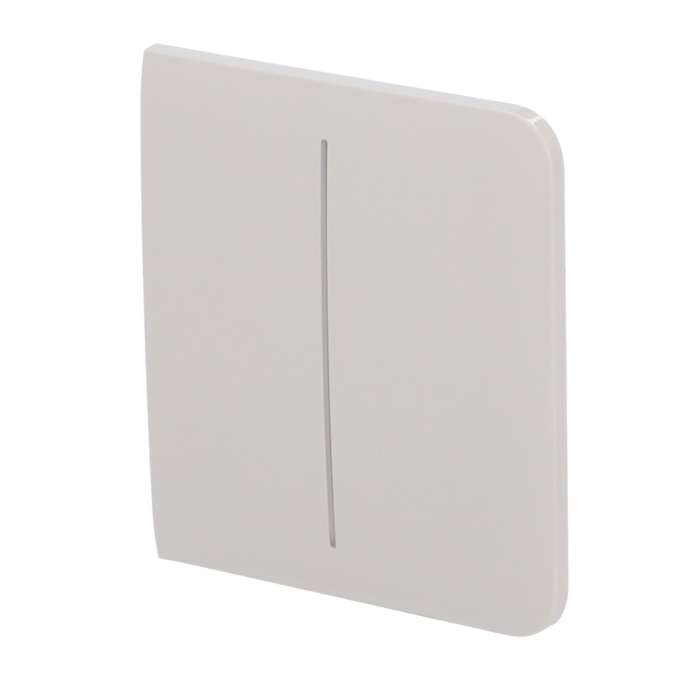 Panel táctil para interruptor de luz doble - Compatible con AJ-LIGHTCORE-2G - Retroiluminación LED - Panel táctil lateral sin contacto - Color ostra - Ajax - LightSwitch SideButton