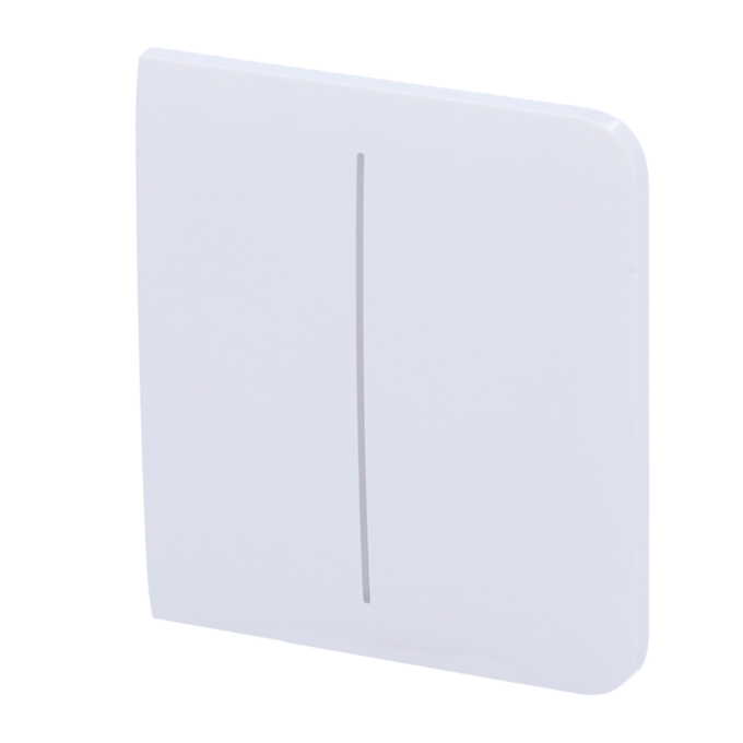 Panel táctil para interruptor de luz doble - Compatible con AJ-LIGHTCORE-2G - Retroiluminación LED - Panel táctil lateral sin contacto - Color blanco - Ajax - LightSwitch SideButton