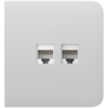 Tapa lateral para enchufe Ethernet - Compatible con AJ-OUTLETCORE-LAN-W - Requiere marco AJ-FRAME - Color blanco